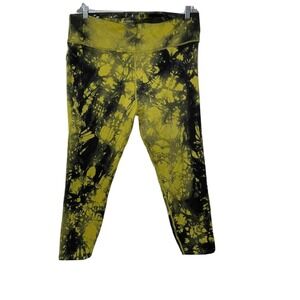 GOOD AMERICAN GOLDEN OLIVE TIE DYE SEAMLESS LEGGINGS SIZE‎ 7/8